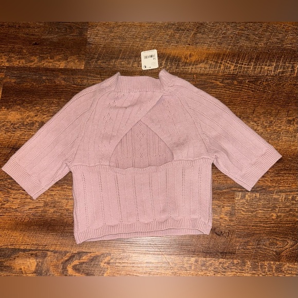 Intimately Free People The Romy Swift Crop Top Size M Sweater Silverberry - Picture 4 of 4